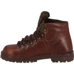Bergstiefel aus pflanzlich gegerbtem Dunkelbraun Leder