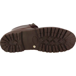 Bergstiefel aus pflanzlich gegerbtem Dunkelbraun Leder