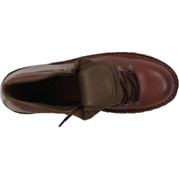 Bergstiefel aus pflanzlich gegerbtem Dunkelbraun Leder
