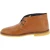 Men's brown leather chukka boots with winter lining