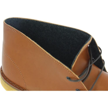 Desert boots homme en cuir marron avec doublure d'hiver