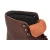 Herren stiefeletten aus Dunkelbraun Leder mit Winterfutter