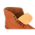 Botines para hombre de cuero marrón con forro de invierno