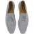 Mocasín de ante gris con borlas hecho a mano por Fratelli Borgioli