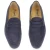 Mocassin penny en daim bleu fait main par Fratelli Borgioli