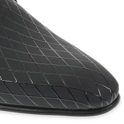 Formelle Schuhe aus Lackleder mit Rautenmuster – Fratelli Borgioli – italienische Handwerkskunst