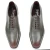 Men's Oxford wholecuts shoes in hand-dyed gray leather with burgundy shades