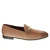 Mocassin en cuir nubuck avec boucle en métal doré