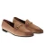 Mocasín de piel nobuck con trabilla de metal dorado