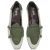 Mocasín con doble hebilla en ante verde y tejido - Fratelli Borgioli