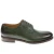 Smooth derby in hand-dyed green cowhide leather - Fratelli Borgioli - Italian craftsmanship