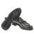 Mocassino doppia fibbia in vitello anticato color ebano realizzato a mano