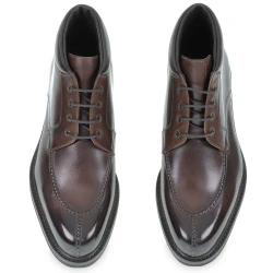 Schokoladenfarbe Hirschleder-Stiefelette – Fratelli Borgioli – italienische Handwerkskunst