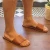 Italienische slipper für Herren aus Hellbraun Leder