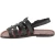 Sandals cage pour homme en cuir marron foncé artisanales