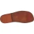 Leather cage sandals for men in dark brown leather