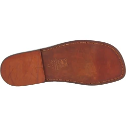 Sandals cage pour homme en cuir marron foncé artisanales