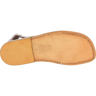Sandales romaines homme en cuir marron claire fait à la main
