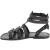 Black men's roman leather sandals Handmade in Italy