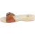 Handmade men's wooden clog sandals with adjustable tan leather band
