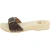 Handmade men's wooden clog sandals with adjustable dark brown leather band