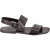 Handmade mens sandals in black leather made in Italy