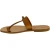 Sandali infradito da donna fatti a mano in pelle color cuoio
