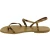 Sandales plates en cuir bronze pour femme – Fabriquées à la main en Italie