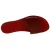Women's Red Leather Slide Sandals - Handmade in Italy
